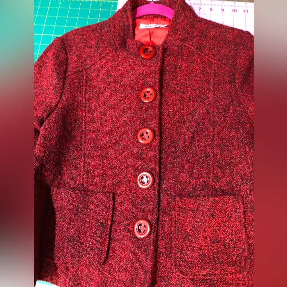 EUC Vintage Women’s SNAZZIE wool blend blazer jacket